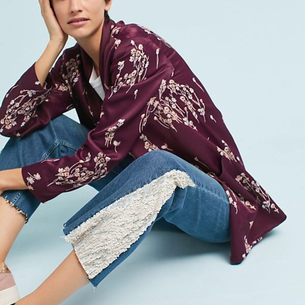 🌈Anthropologie 
Pilcro High-Rise Sequined Flared